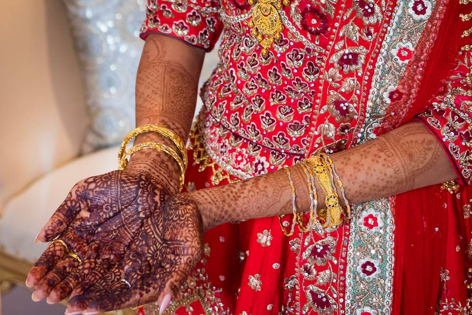 Henna design detail