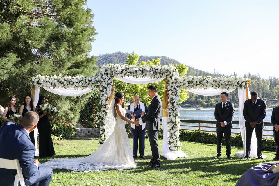 Lakeside wedding