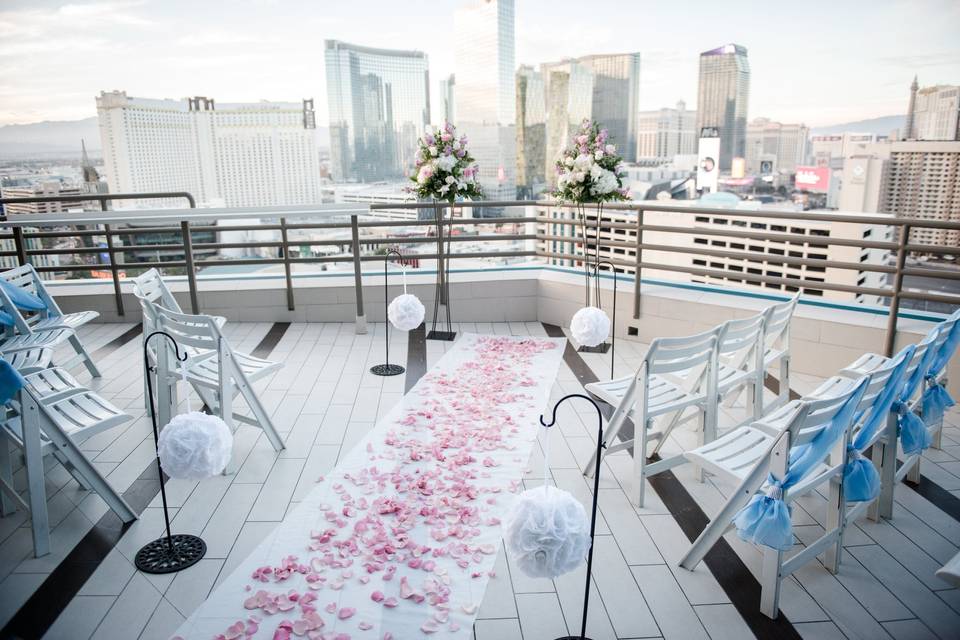 Rooftop wedding