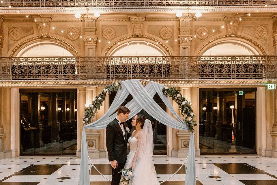 DC Wedding in Peabody Library