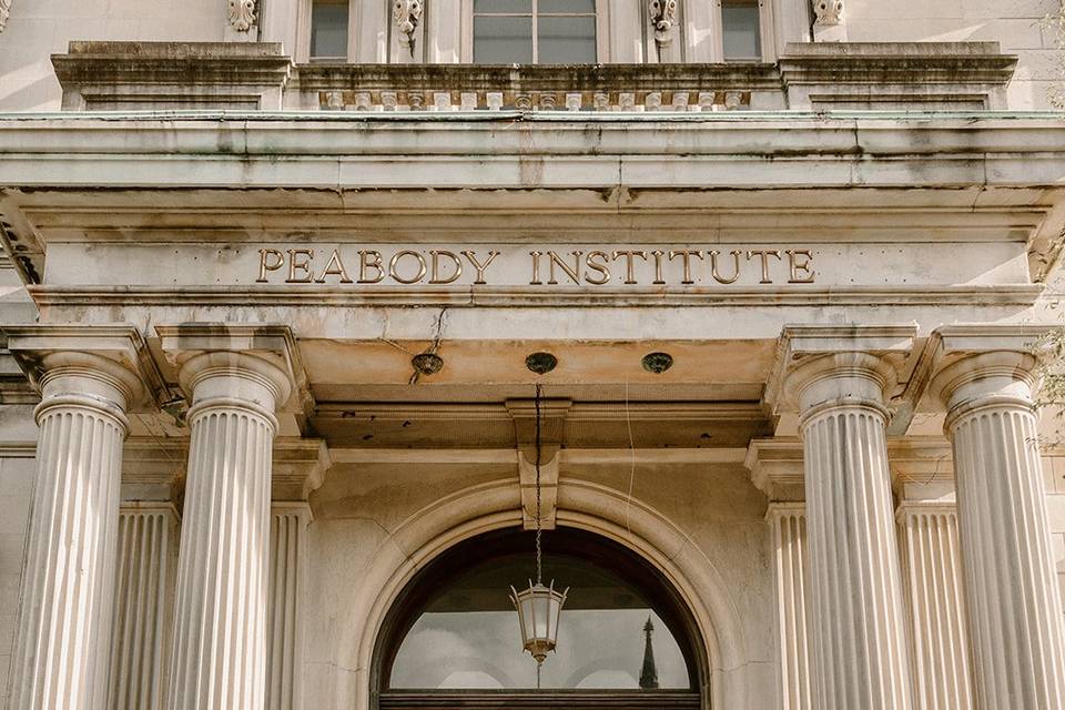 DC Wedding in Peabody Library