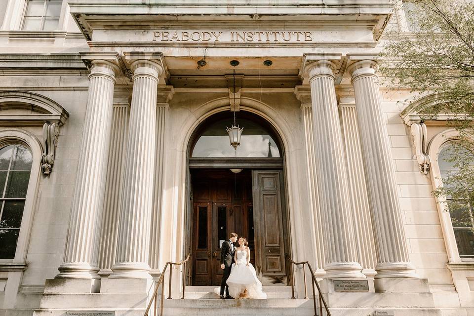 DC Wedding in Peabody Library