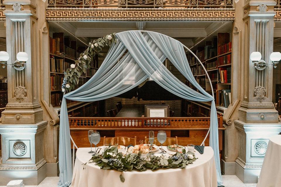 DC Wedding in Peabody Library