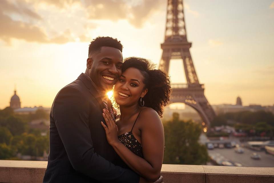 Honeymooners in Paris