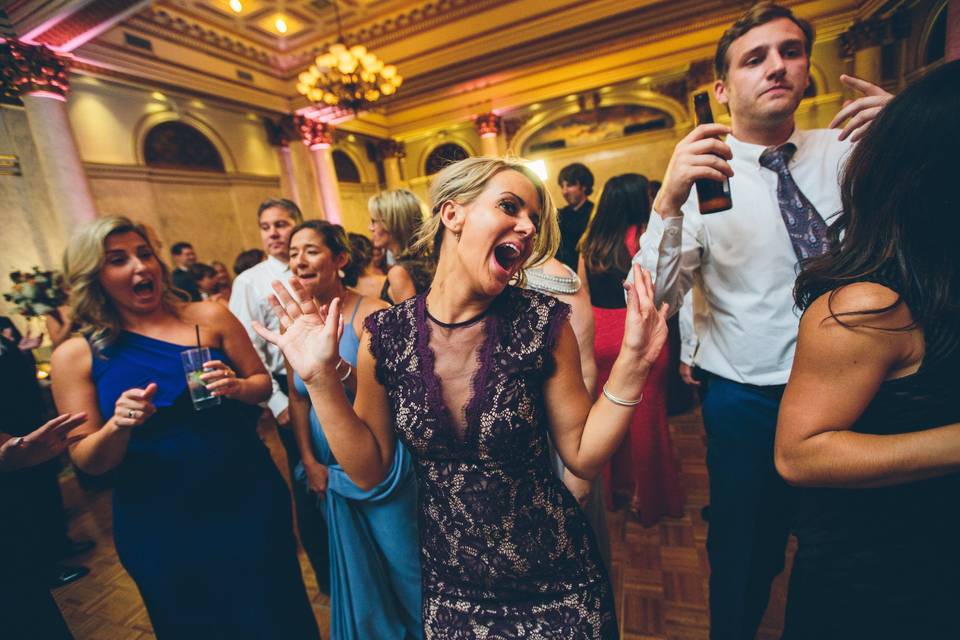 Smiles at the reception