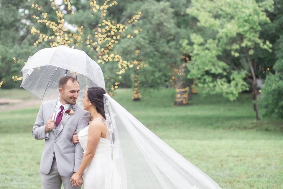 Rainy wedding