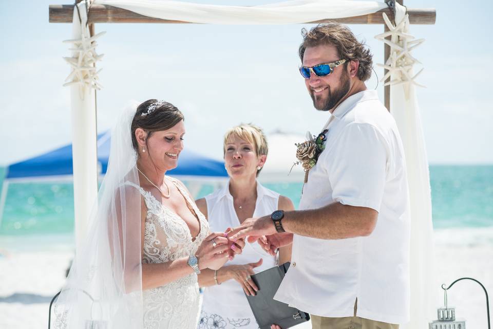 Wedding by the sea