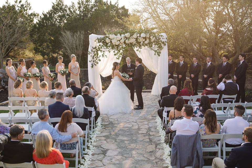 March sunset ceremony