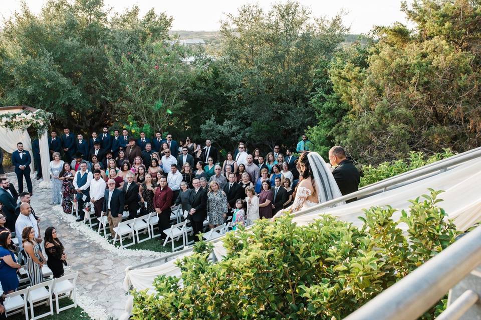 Brides grand entrance