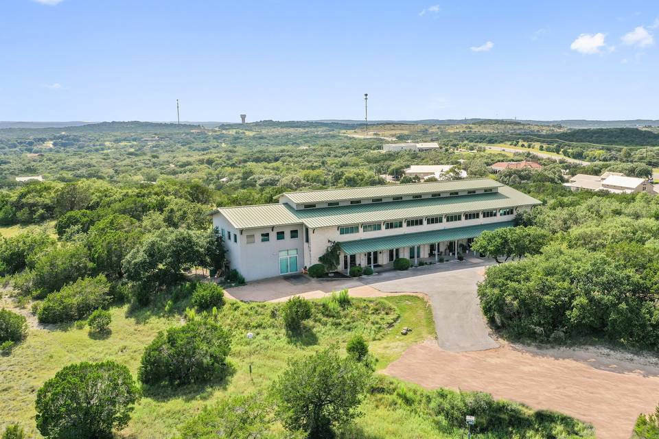 Drone view of venue