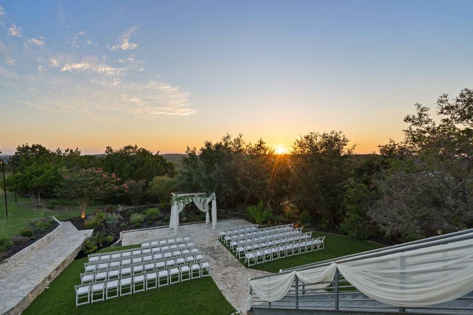 View from ballroom and balcony