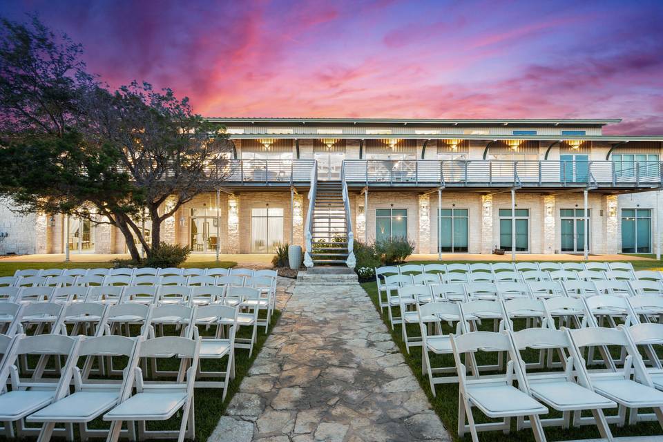 Bride and grooms view