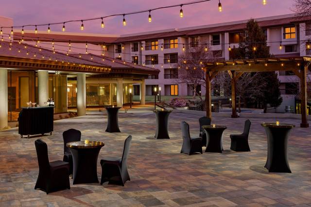 Outdoor Courtyard, Dusk