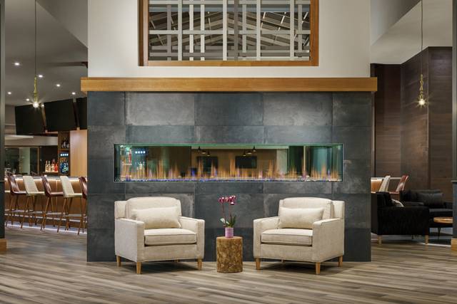 Welcoming Fireplace in Lobby
