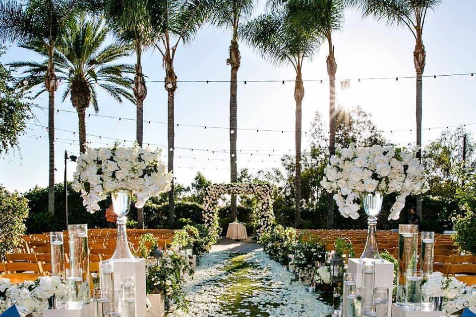 Wedding ceremony area