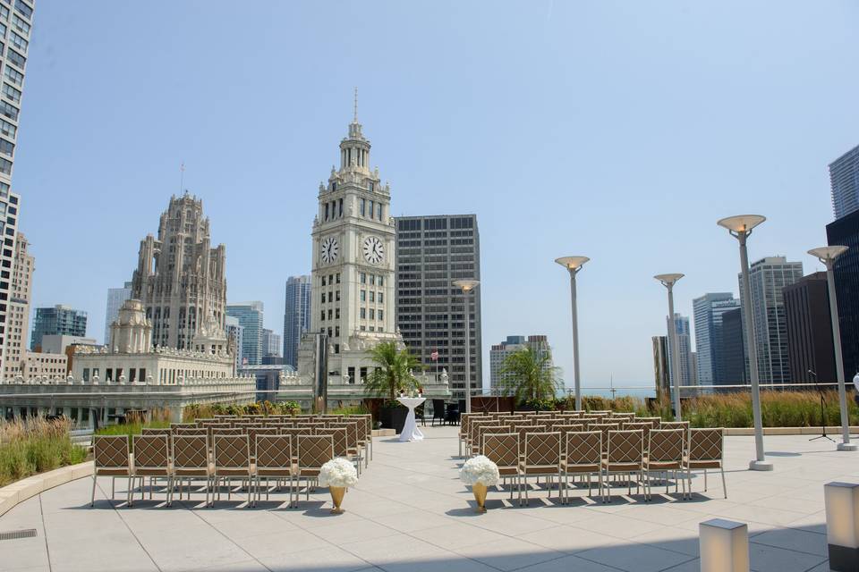 Wedding ceremony area