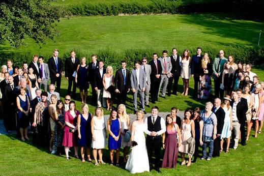 Couple with guests