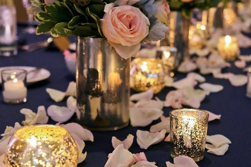 Floral tablescape