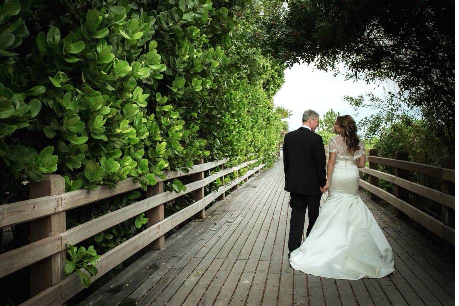 Couple holding hands