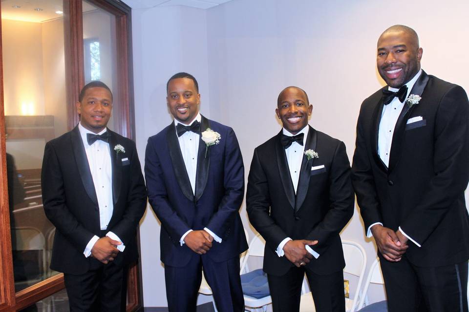 Groom and groomsmen