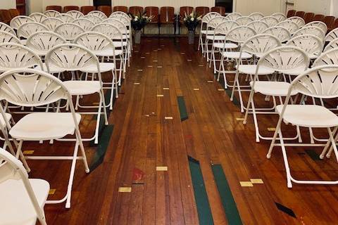Wedding chairs included