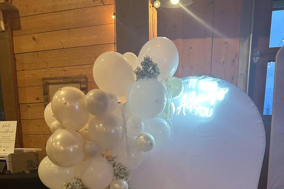 Balloon garland.