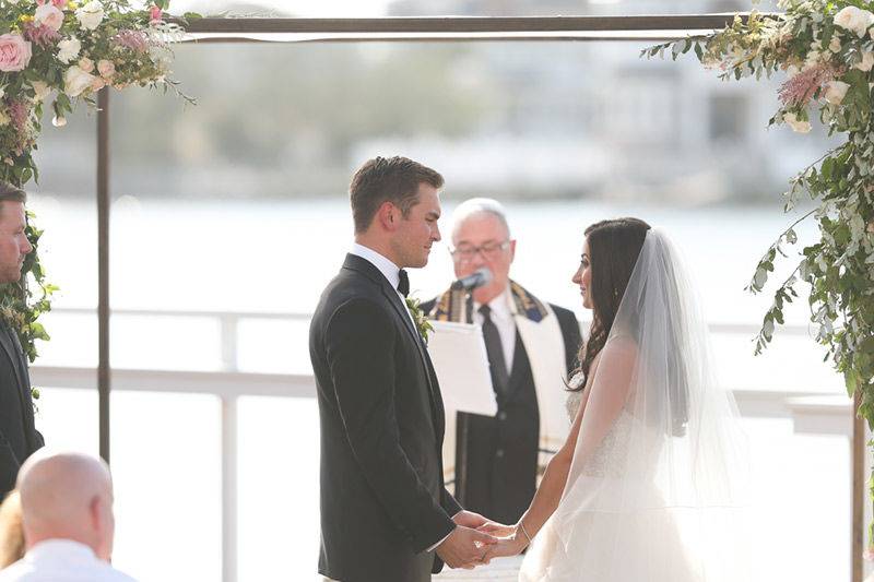 Outdoor wedding ceremony