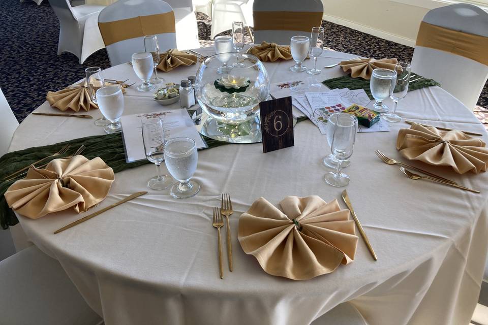 Gold & Green Table