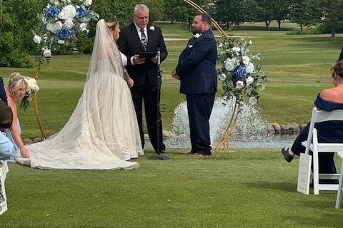 Ceremony by the Fountain