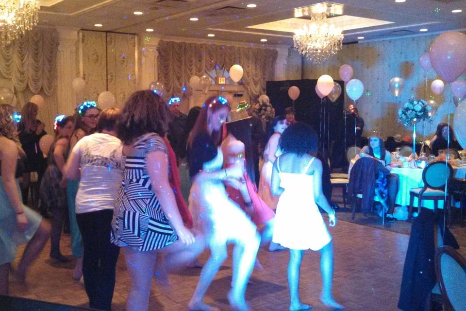 Guests dancing