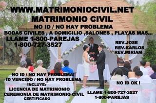MATRIMONIO CIVIL 1-800-PAREJAS