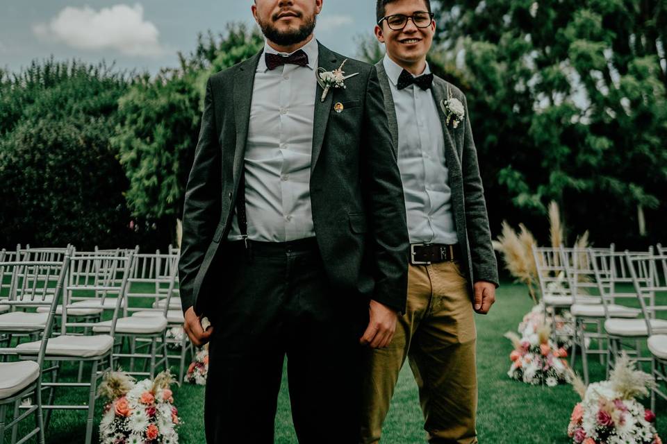 Groom and his brother
