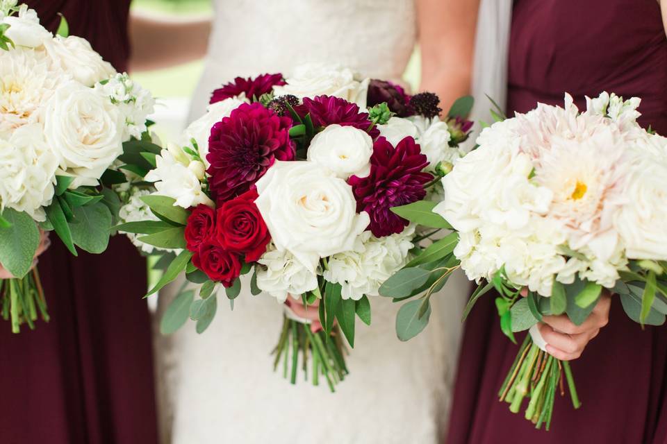 White + blush- Texas Blooms