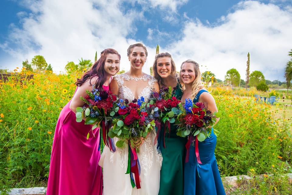 Bridal party- Texas Blooms