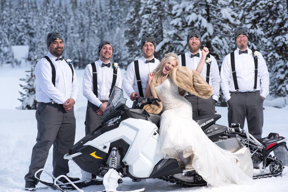 Winter Bridal Party