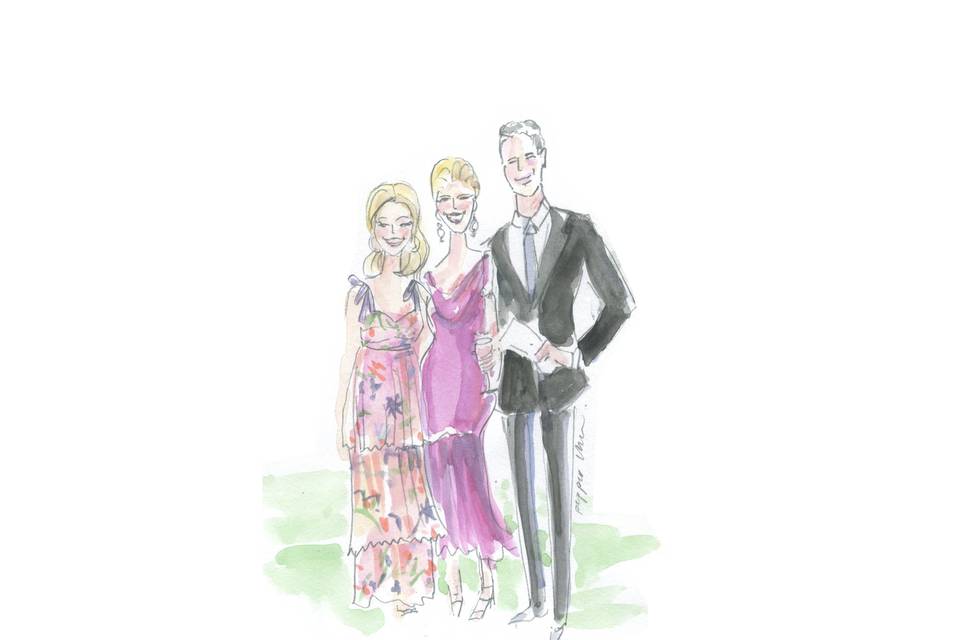 Wedding Guests | Live sketch