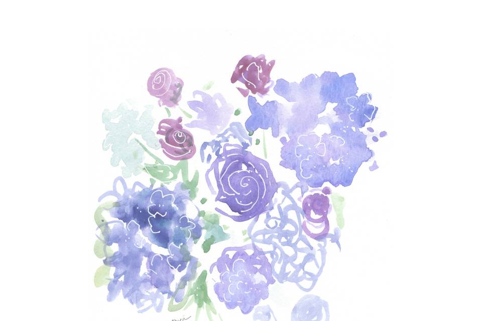 Hydrangea - Live Painting