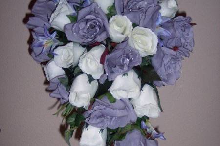 Victorian Lilac Rose Bridal Bouquet.