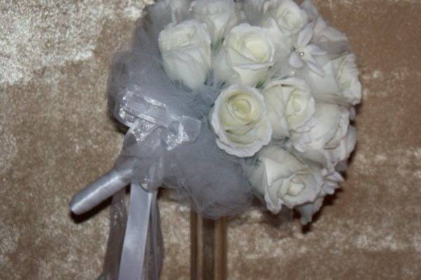 Rose Buds and Tulle Bouquet.