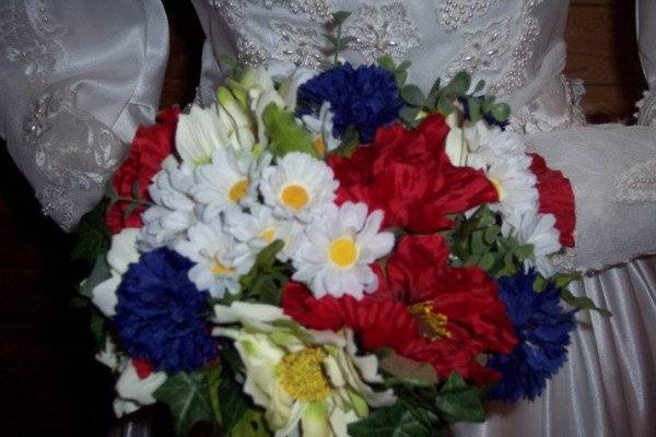 Red, White and Blue Bouquet