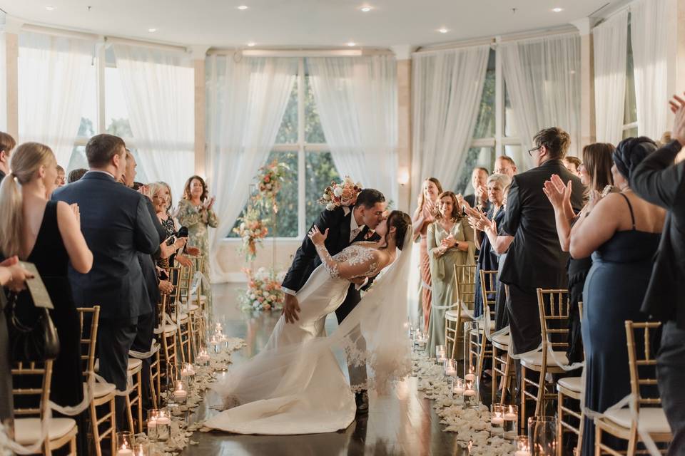 Wedding Party in Meadow