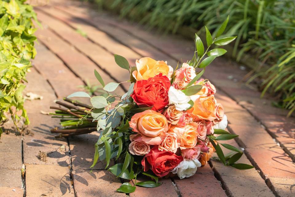 Wedding Bouquet in the Garden