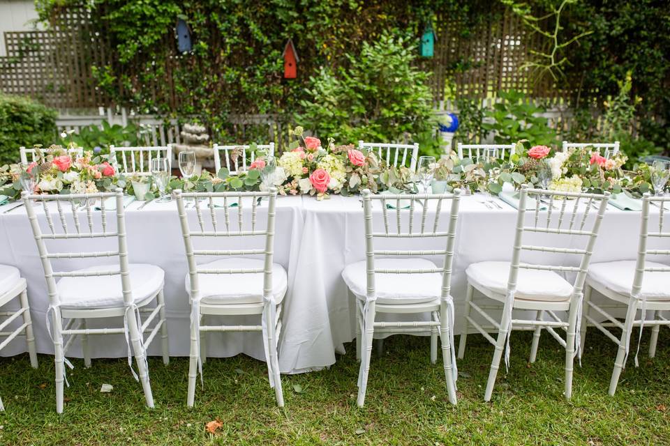 Tablescape in Garden