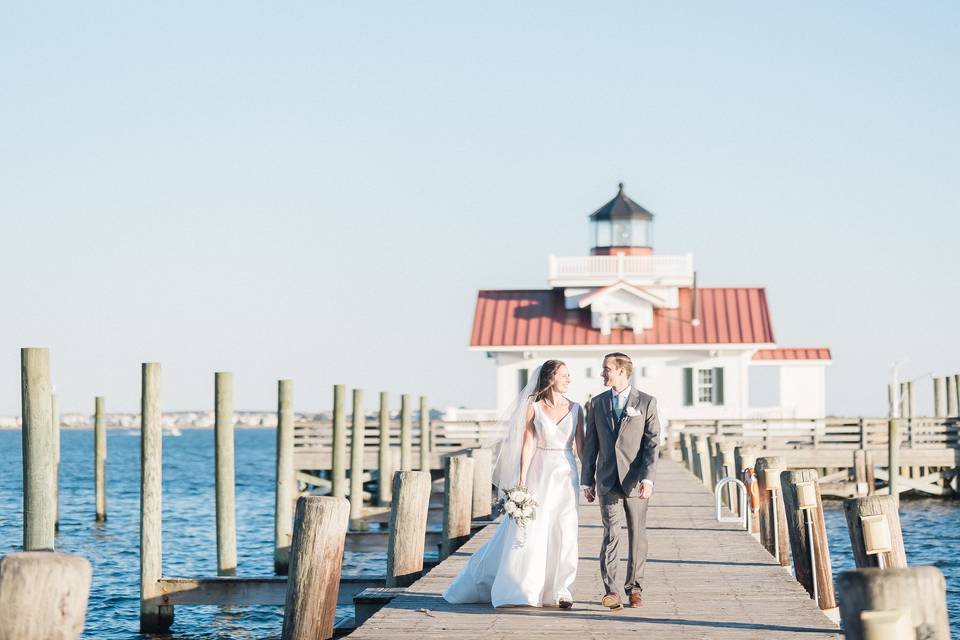 Bride & Groom on the Dock