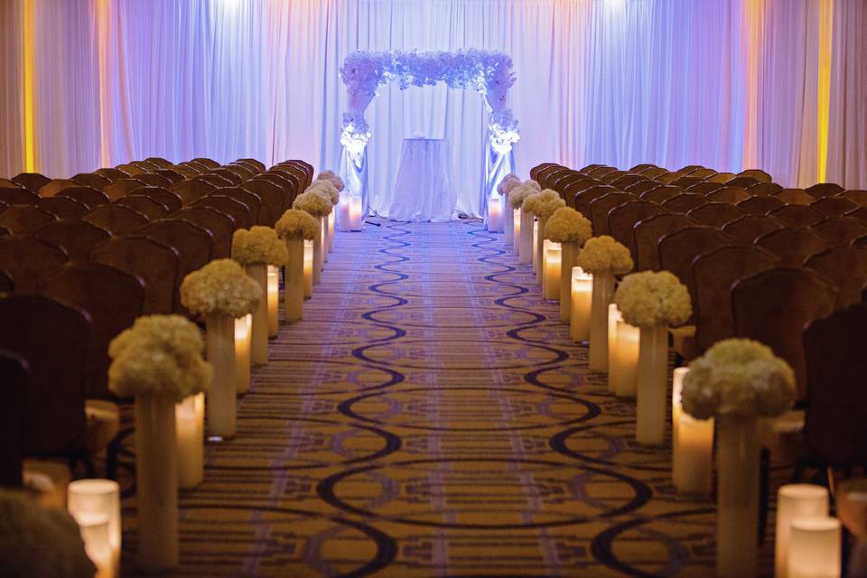 Wedding ceremony area