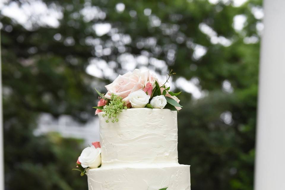 4 layer wedding cake