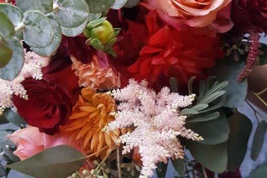 Dark colored flowers