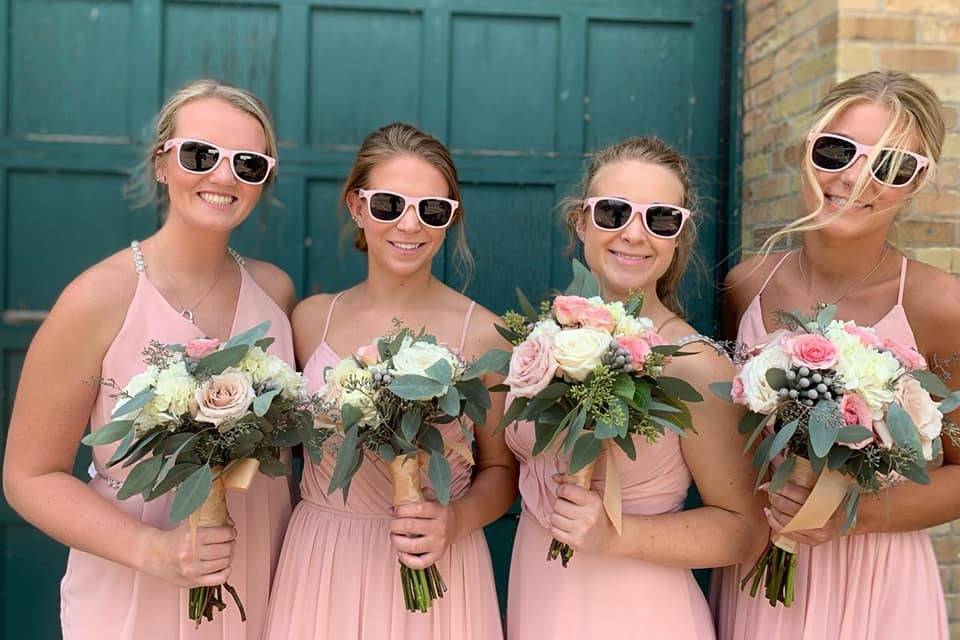 Bridesmaids flowers