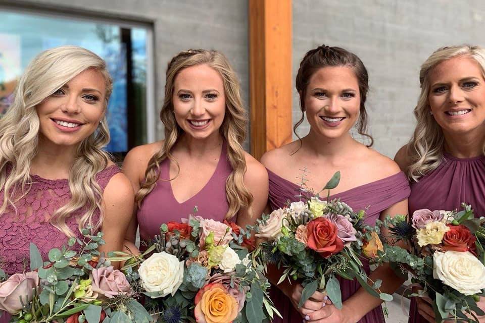 Bridesmaids flowers