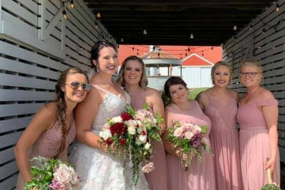 Bridal party flowers